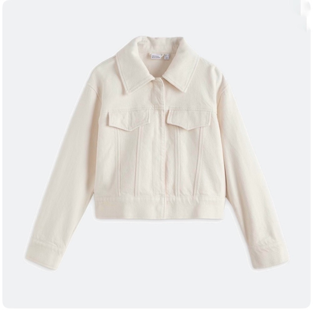Stitch Fix Vero Moda Cream‎ Denim Jacket size Medium